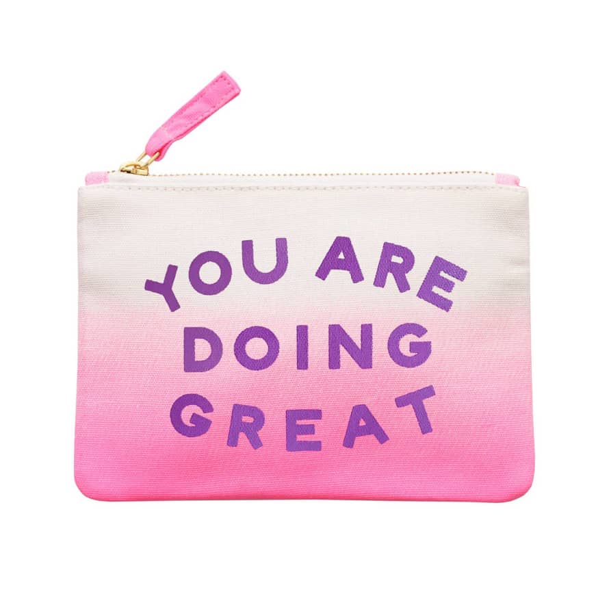 ALPHABETBAGS You Are Doing Great - Ombre Pouch