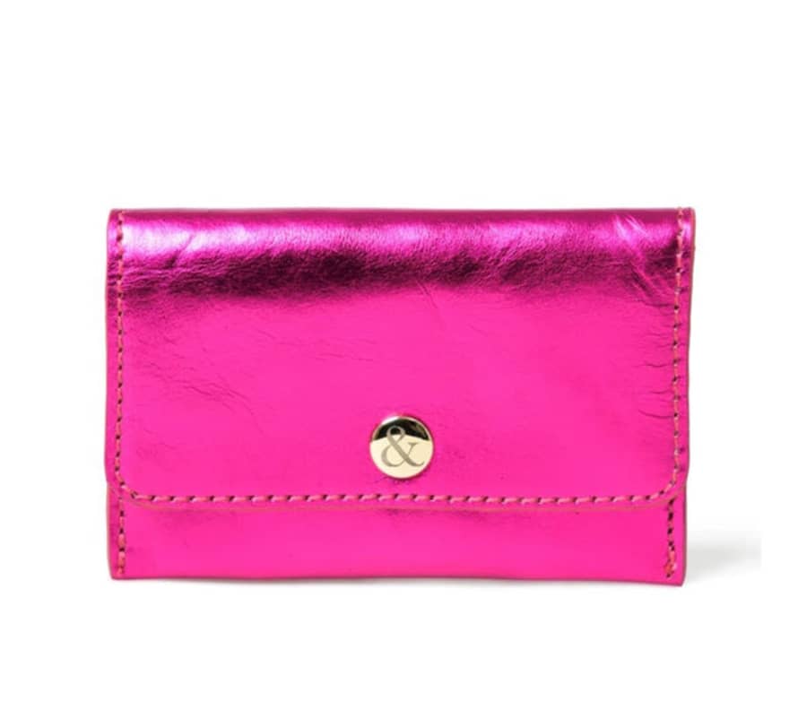 Bell & Fox - Ellie Popper Card Holder, Fuschia Metallic