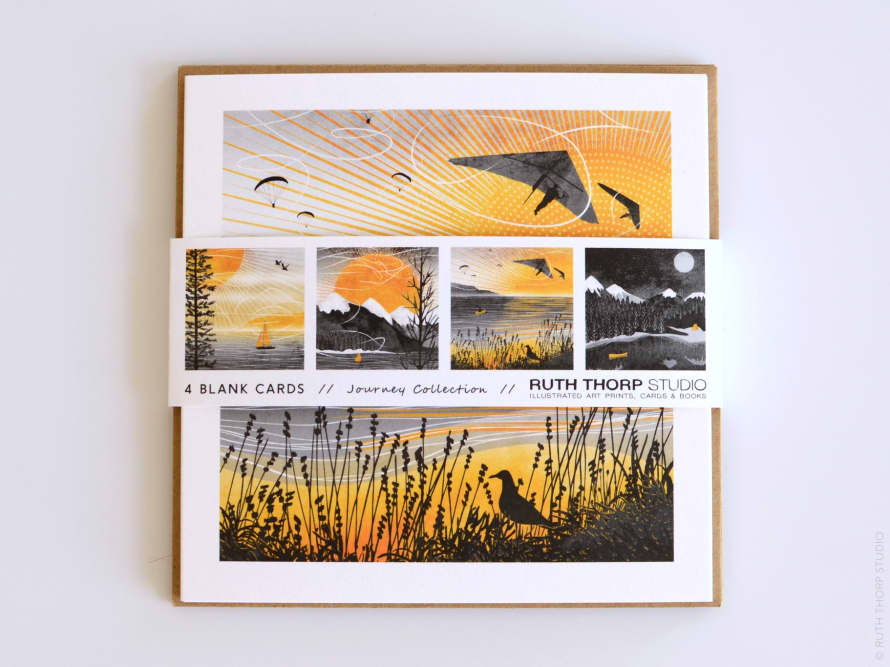 Ruth Thorp Studio Journey Collection - Pack of 4 Cards