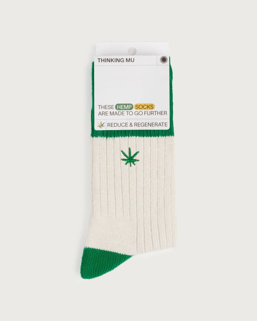 Thinking Mu Calcetines Verdes Hemp Peu UNISEX