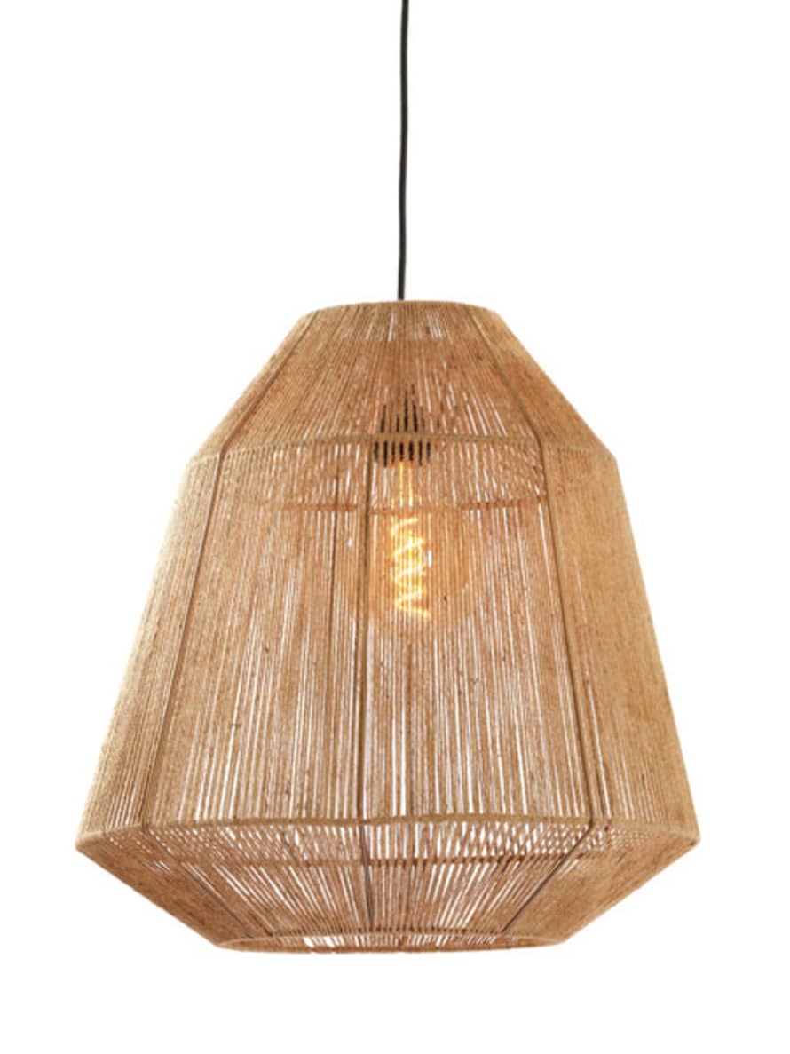 Lillian Daph Medium Malva Natural Jute Pendant Light