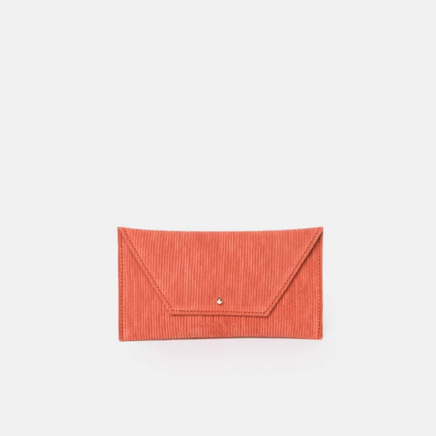 Ann kurz Rust Mini Envelope Ruffle Wallet