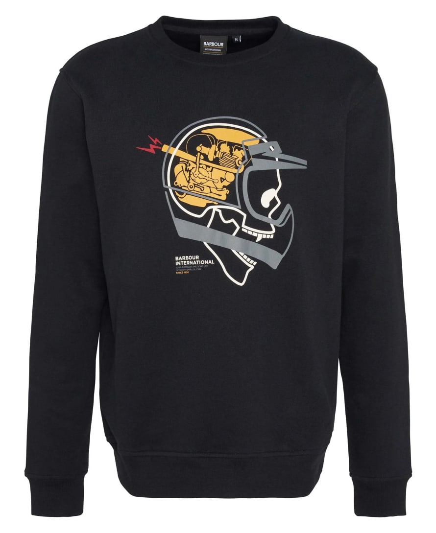 Barbour Barbour International Vallis Graphic Sweatshirt Black