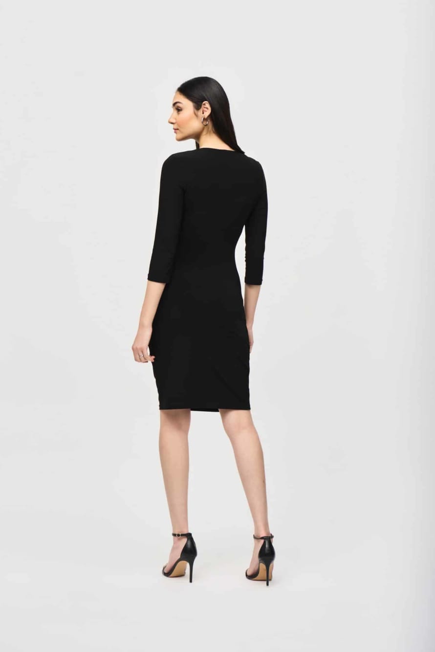 Joseph Ribkoff Three-Quarter Sleeve Wrap Dress