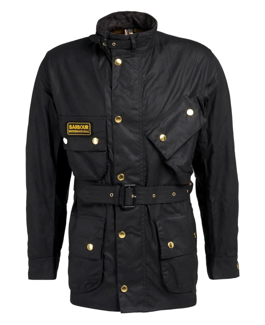 Barbour Barbour International Original Waxed Jacket Black