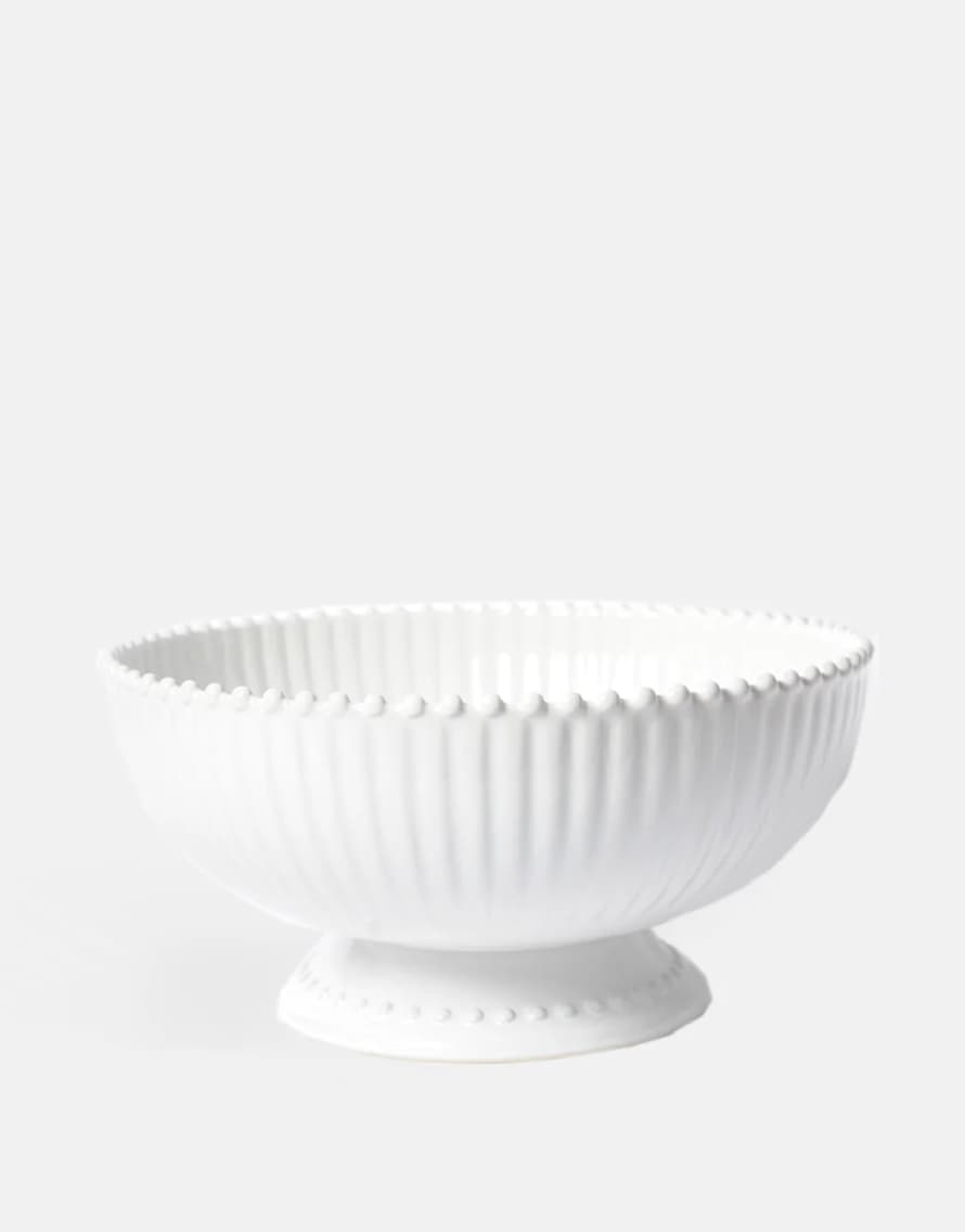 COSTA NOVA White Pearl Serving Bowl