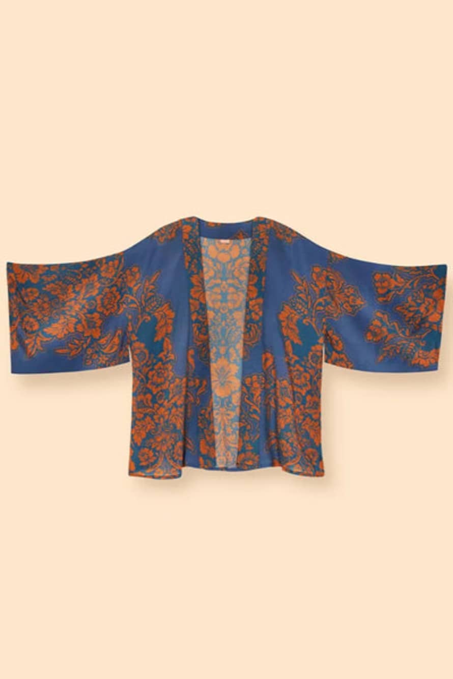 Powder Pkj57 Denim Tapestry Kimono Jacket