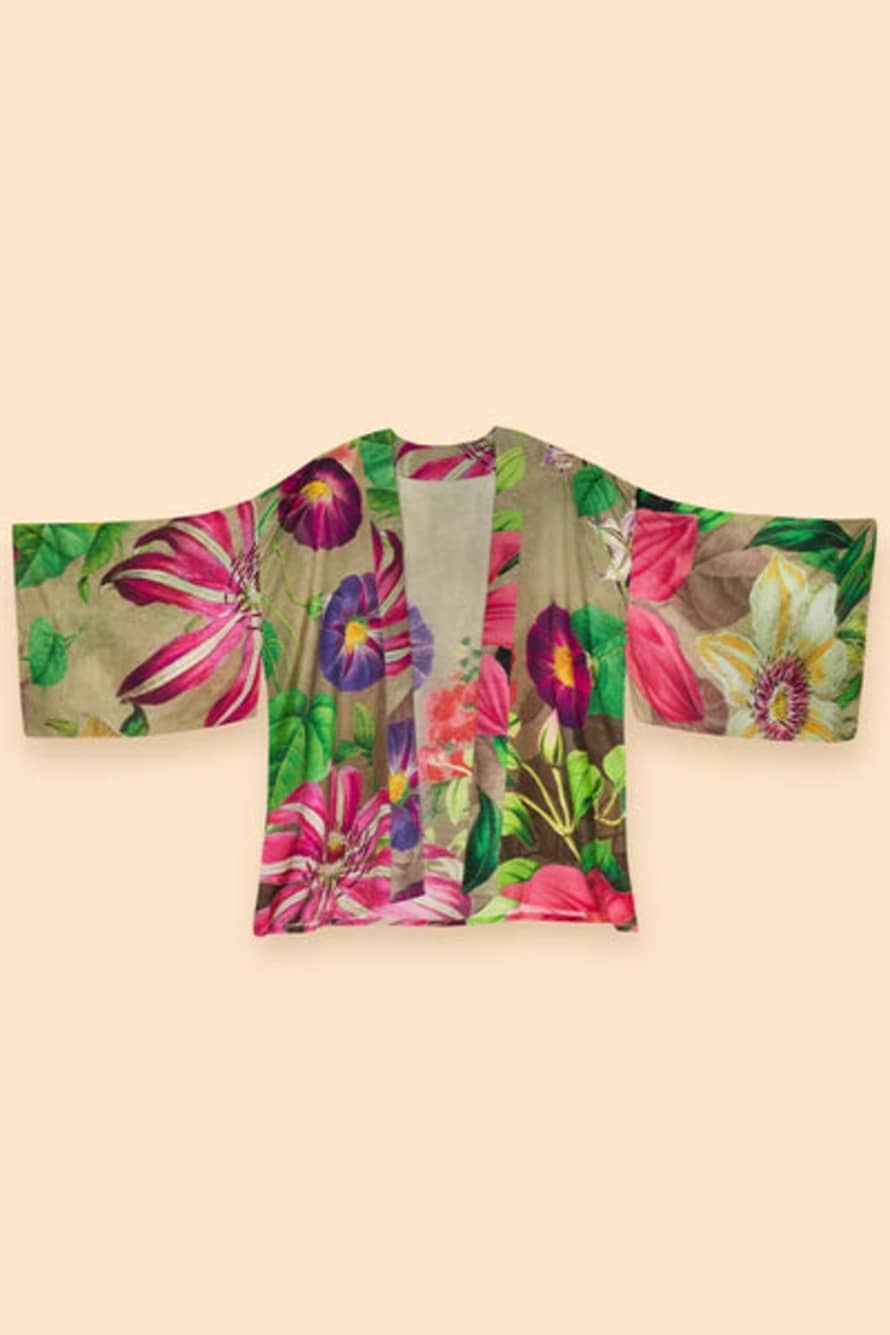 Powder Pkj58 Oversized Botanicals Kimono Jacket