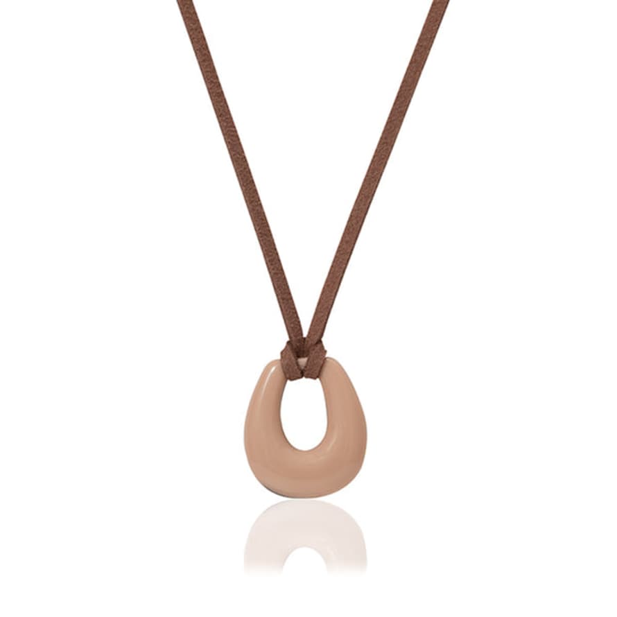 A Weathered Penny  Light Brown Sahara Necklace