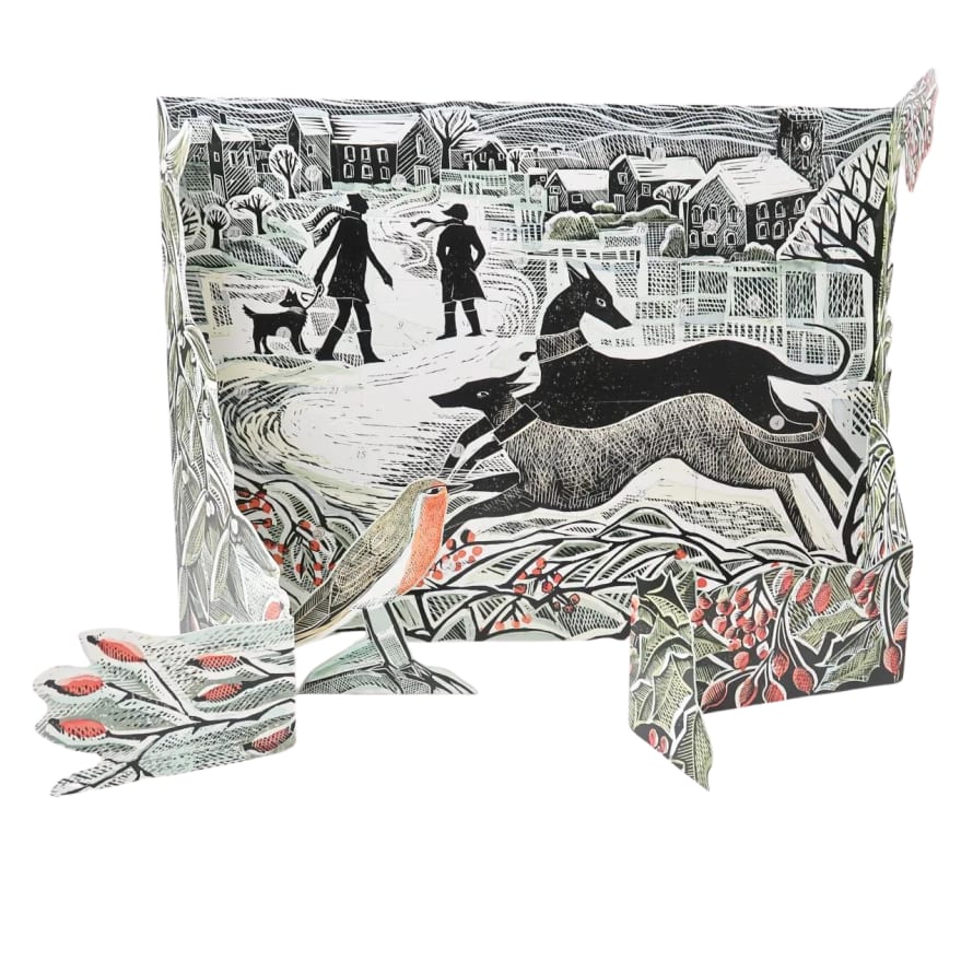 Art Angels Whippet Wonderland Advent Calendar by Angela Harding