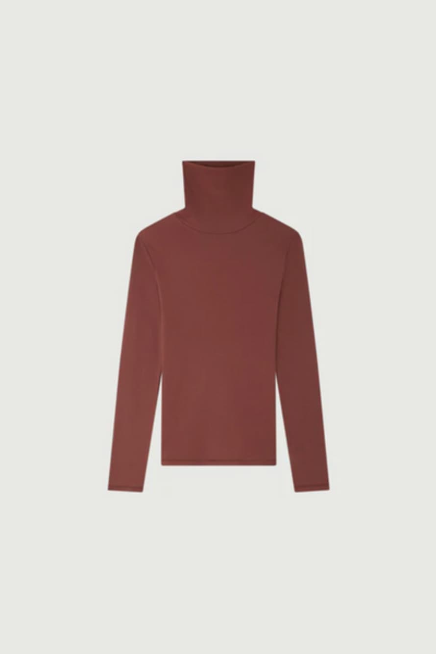 soeur Amsterdam Brique Cotton Turtleneck