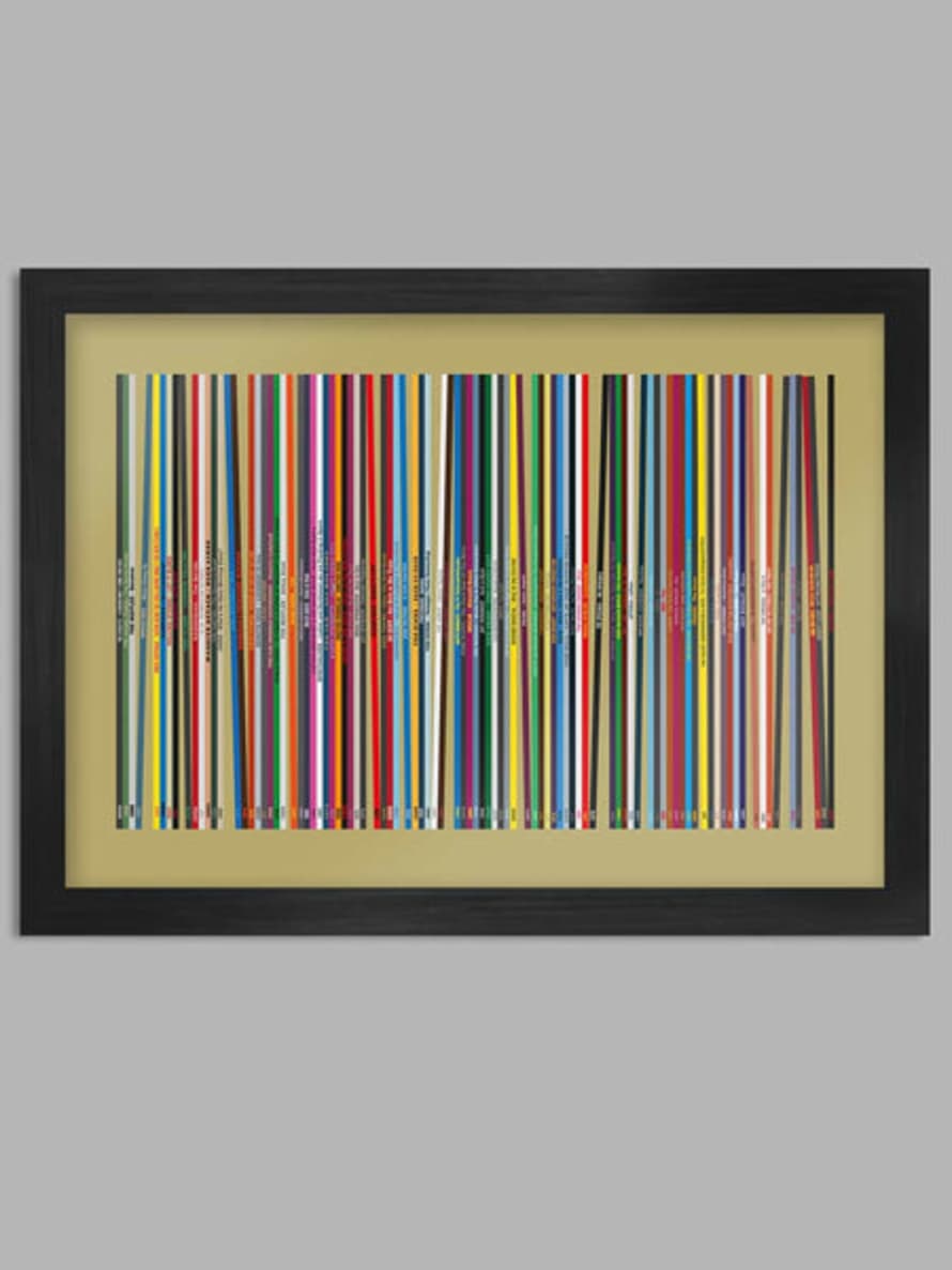 The Northern Line A2 Record Collection Print Unframed