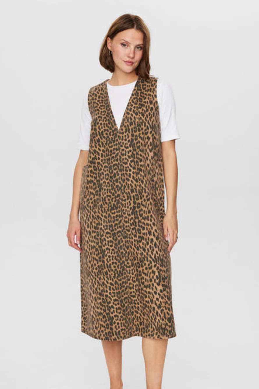 Numph Gigi Dress In Tiger Eye