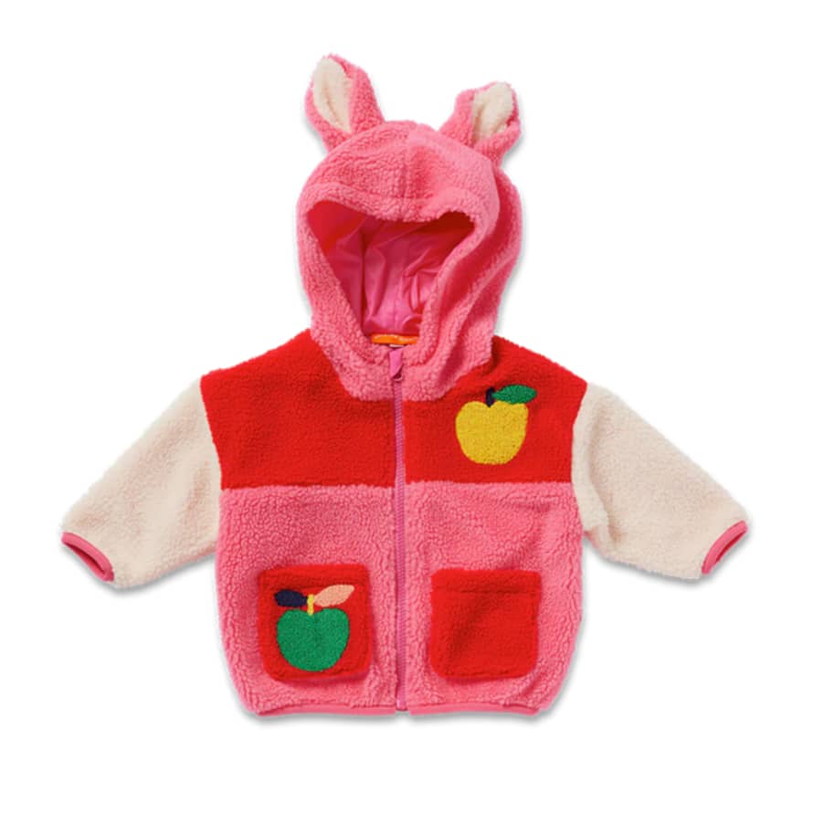 Halcyon Nights Kid's Sherpa Jacket - A Is For Apple