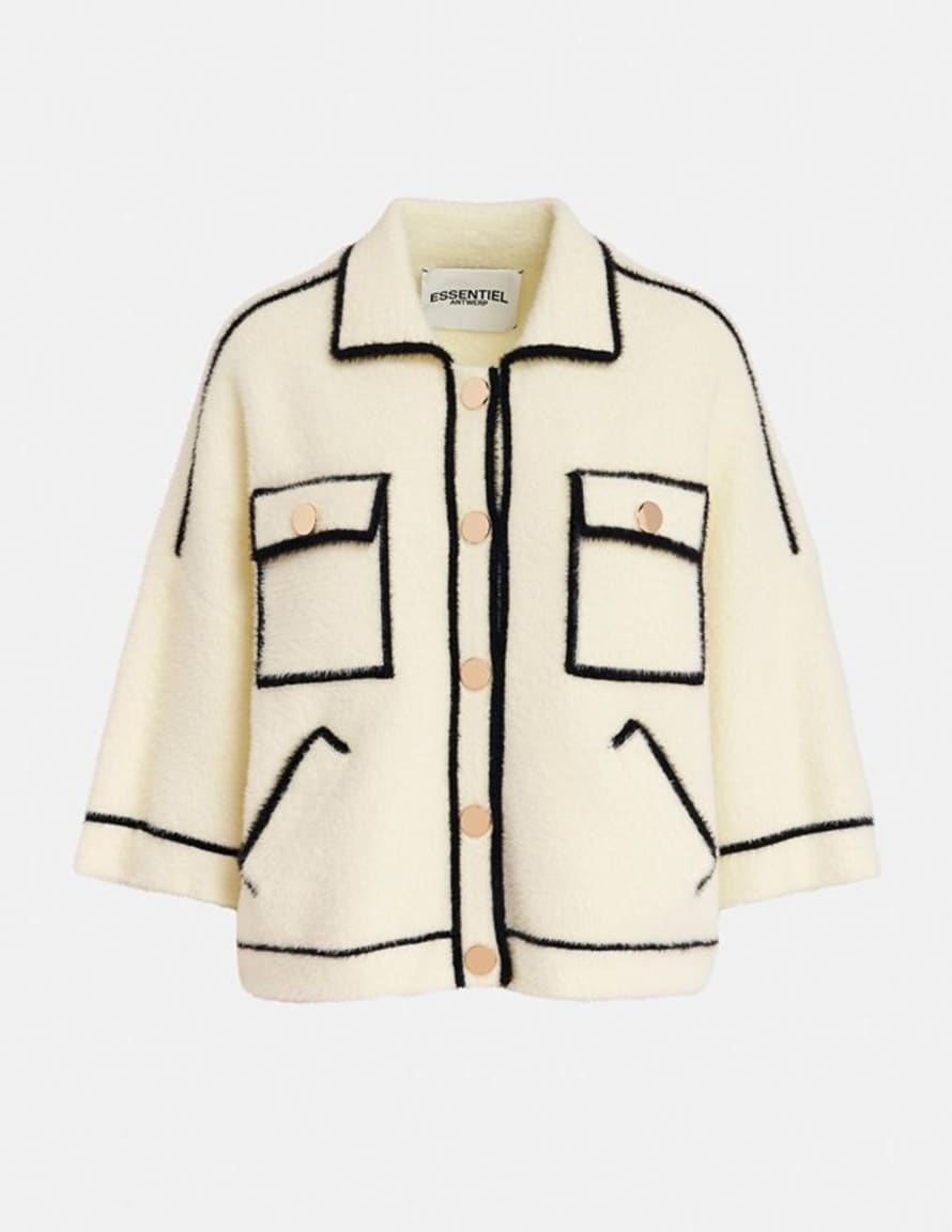 Essentiel Antwerp Galena Knitted Jacket - Off White