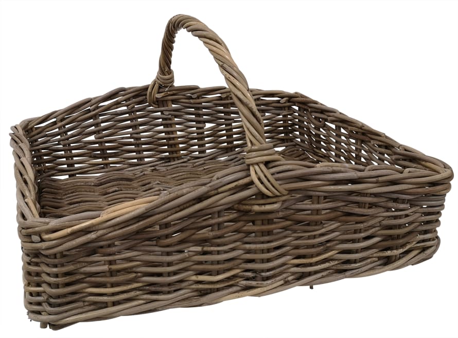 Kirkland's Home  Grey Wicker Handled Basket