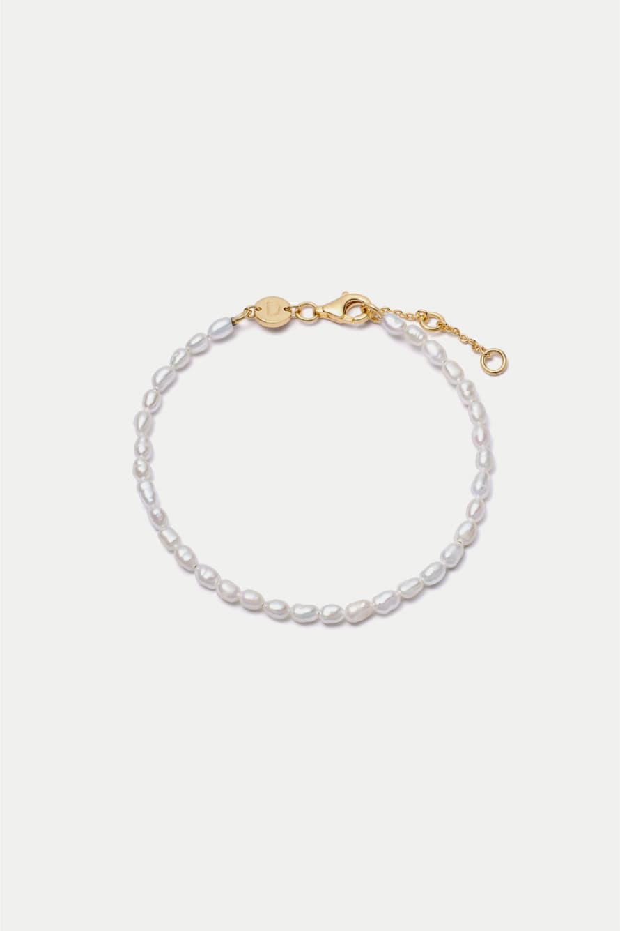 Daisy London Gold Plated Freshwater Seed Pearl Bracelet