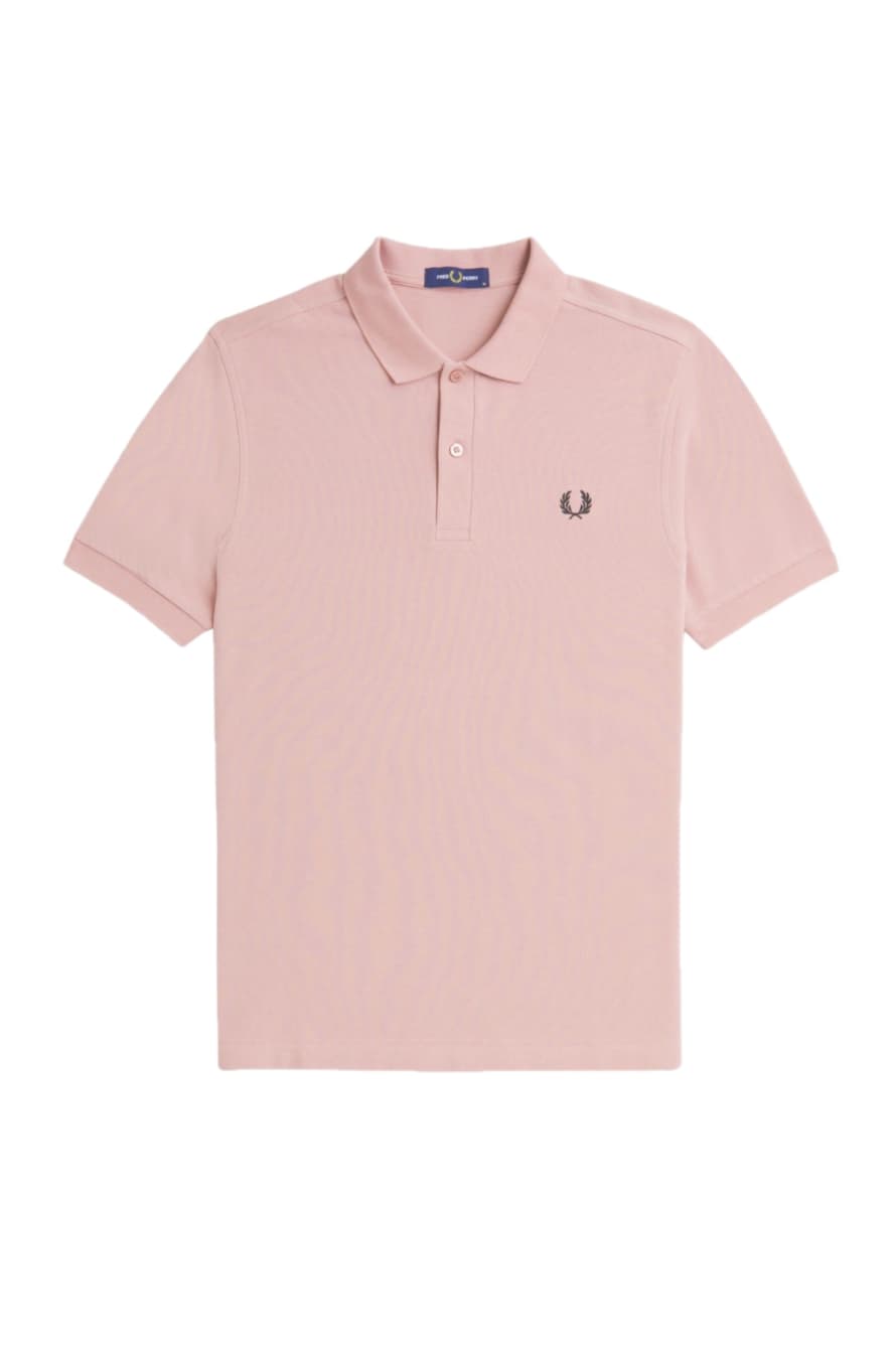 Fred Perry Slim Fit Plain Polo Dusty Rose Pink / Black