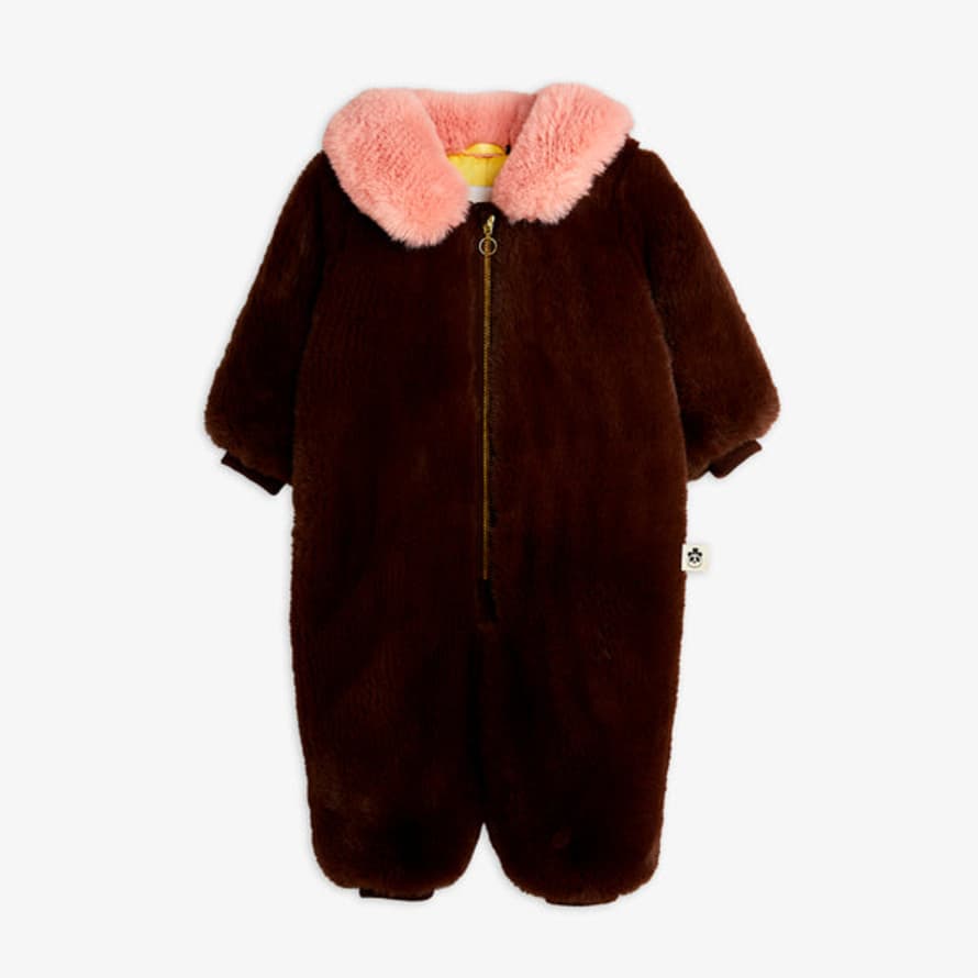 Mini Rodini Faux Fur Baby Overall