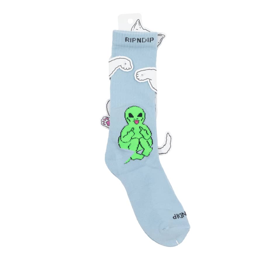 RIPNDIP Lord Alien Socks In Blue