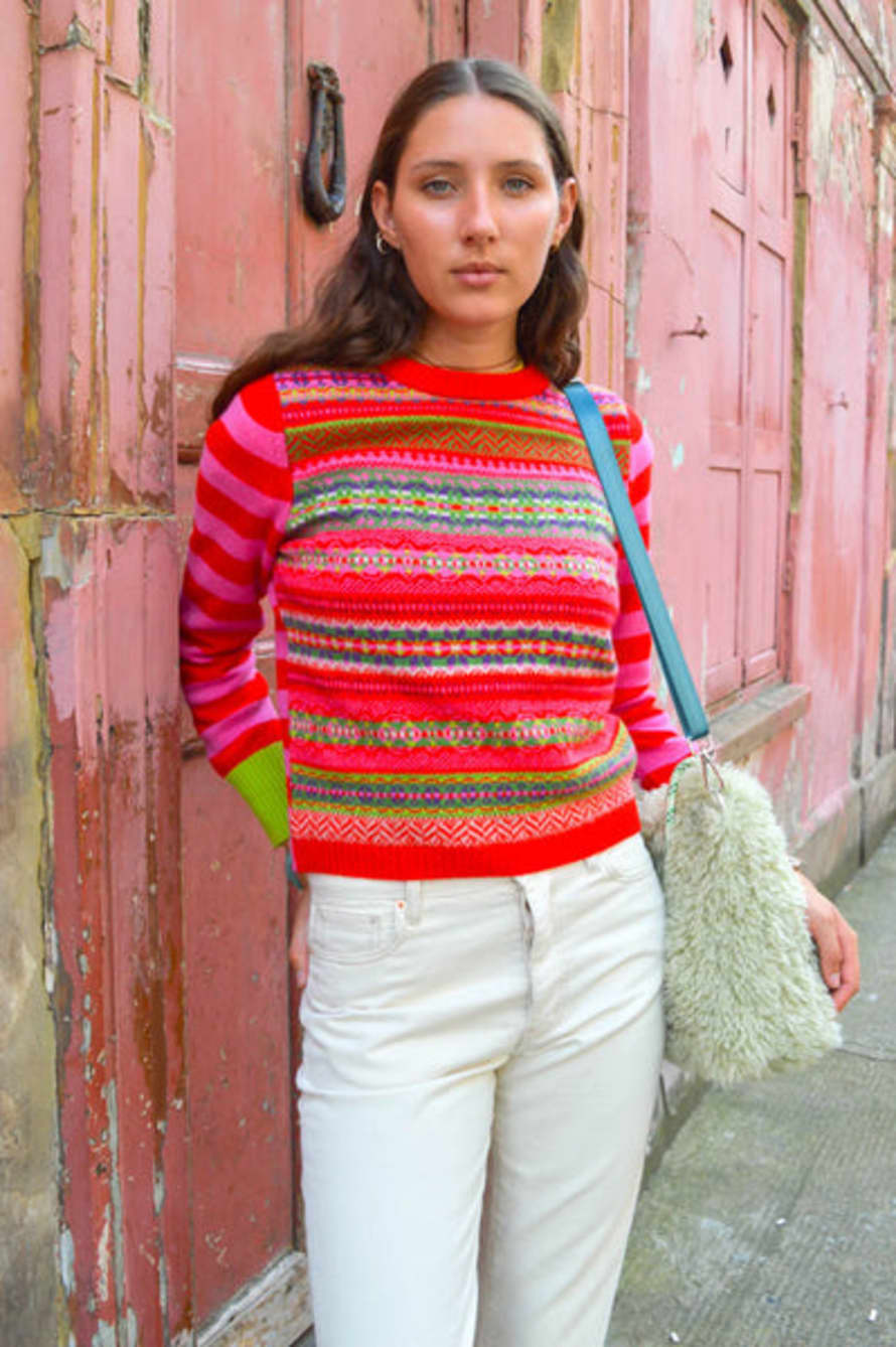 Eribe Stobo Rosa Fairisle Sweater