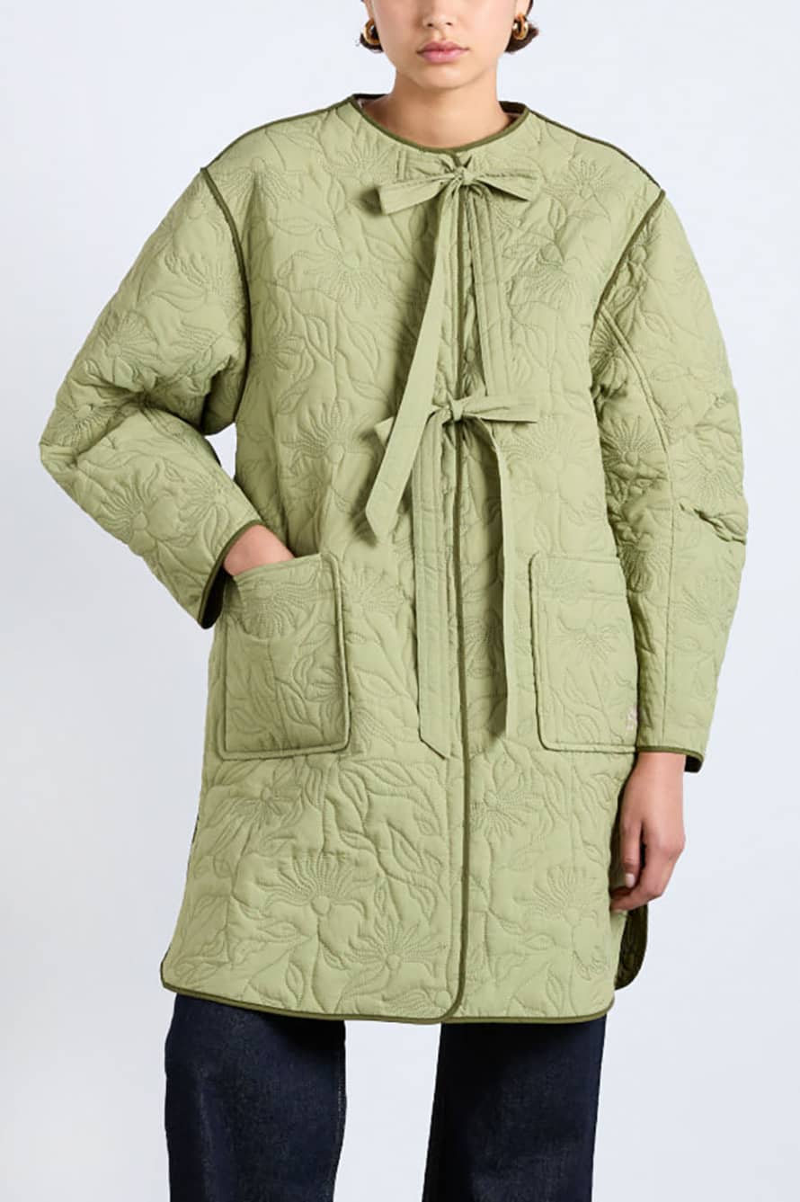 Damson Madder Green Valentine Reversible Liner Jacket