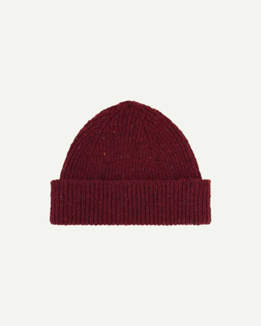 USKEES Speckled Donegal Wool Hat - Merlot