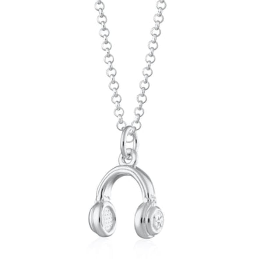 Scream Pretty  Headphones Necklace - Sterling Silver