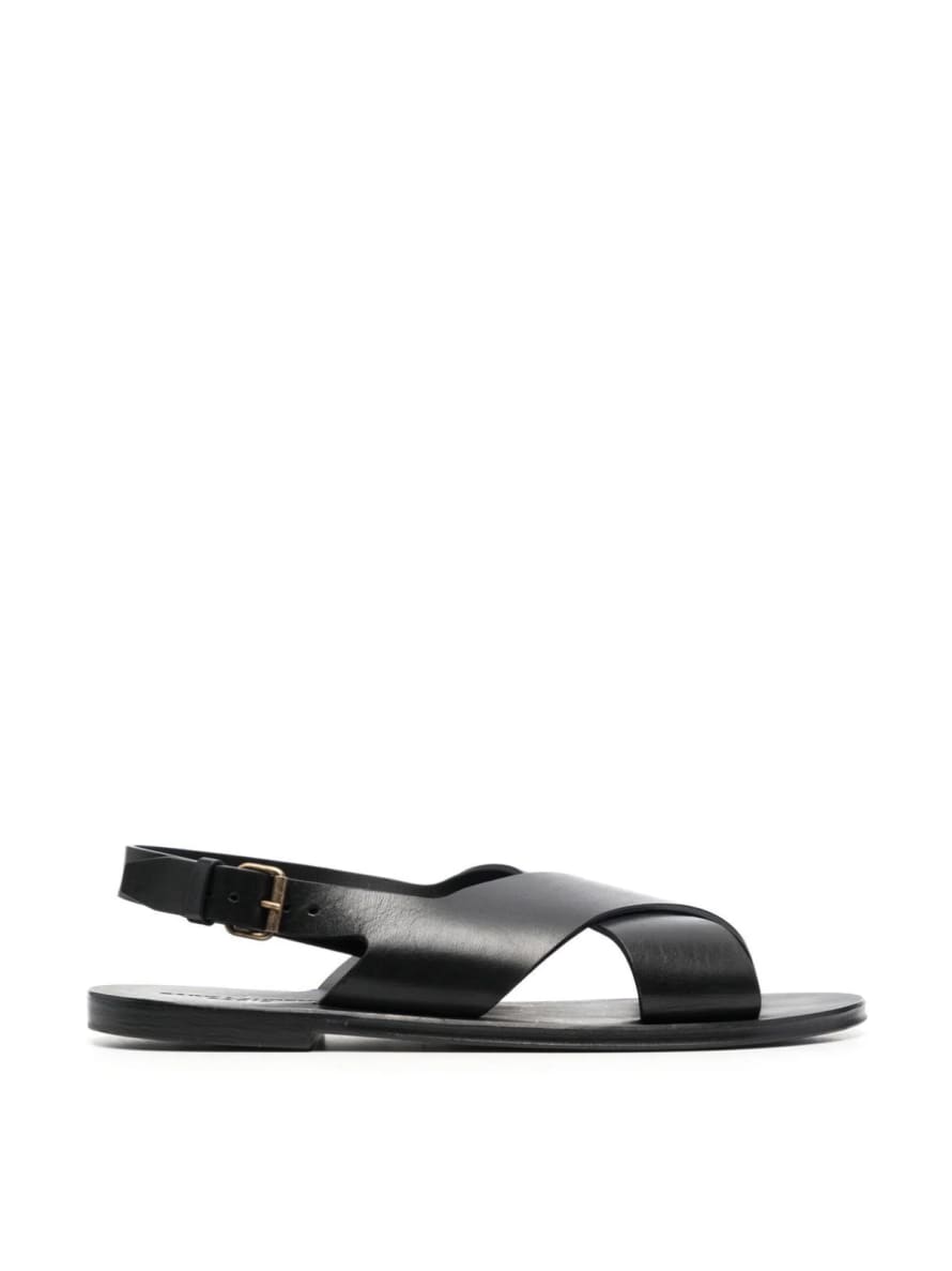 Saint Laurent Mojave Crisscross Leather Sandals