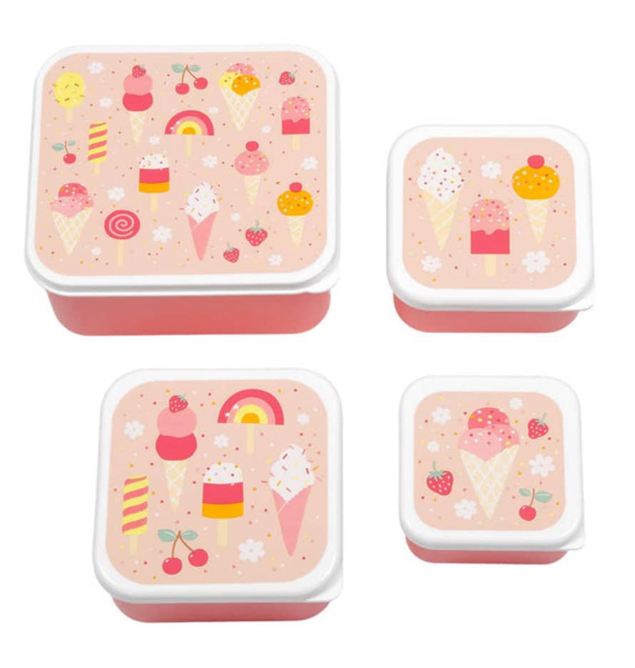 A Little Lovely Company Lunch & Snack Box Set: Ice-Cream