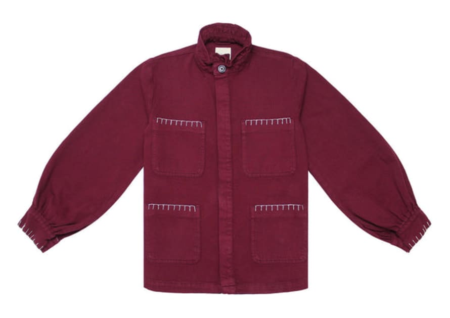 SEVENTY & MOCHI Pablo Jacket In Burgundy