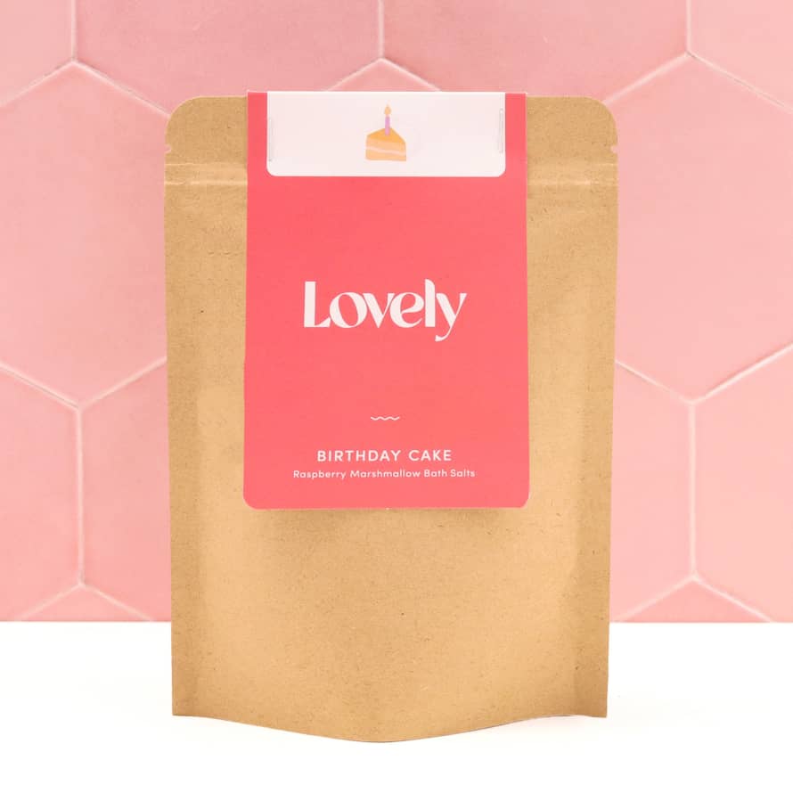 LOVELY SKINCARE Birthday Cake Raspberry Marshmallow Bath Salts