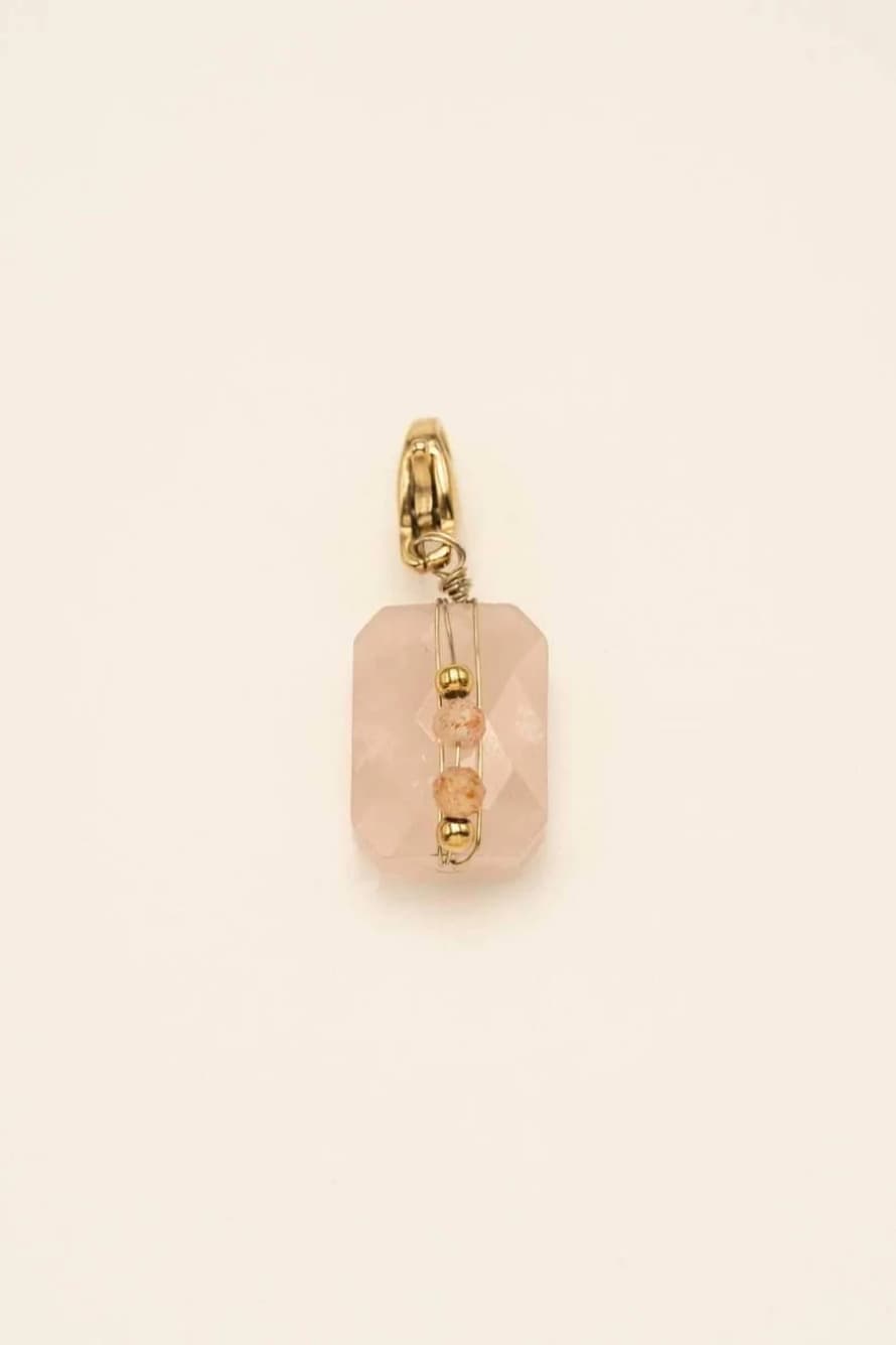 Bohm Paris Dizzy Rose Quartz Charm