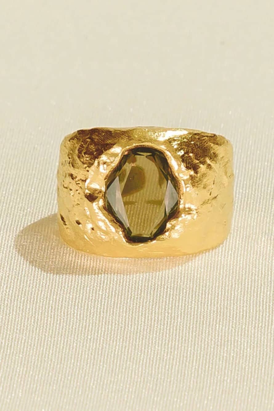 Agapée Olive Green Carmen Ring