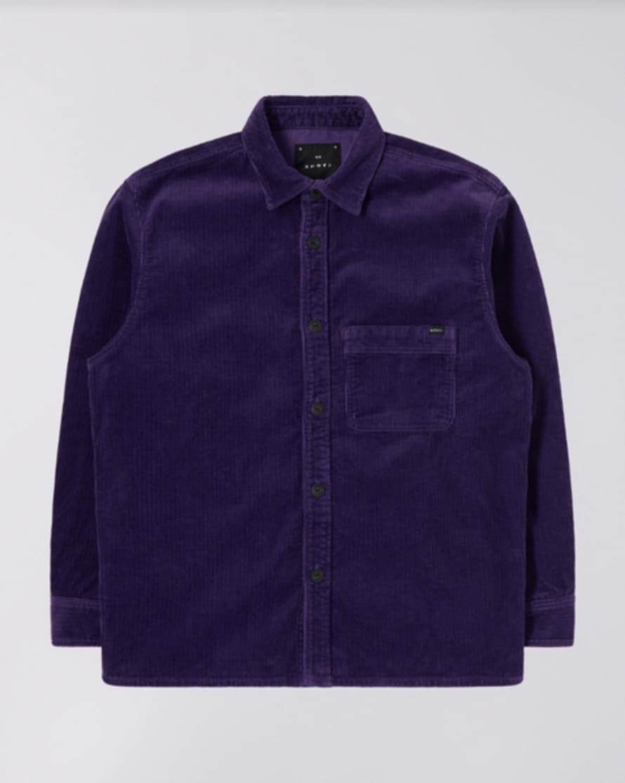 Edwin Ander Shirt Ls Corduroy Parachute Purple