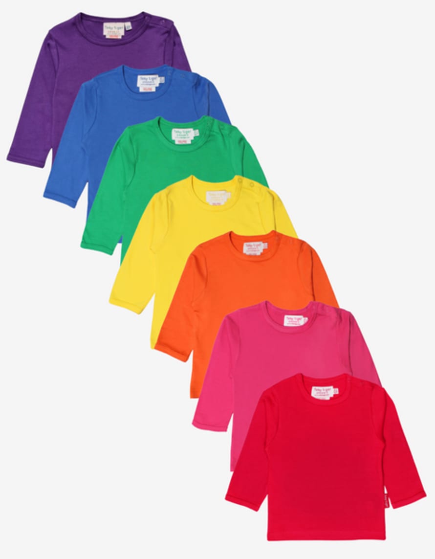 Toby Tiger Organic Basic Long-sleeved T-shirt Bundle (3-4y / 104cm)