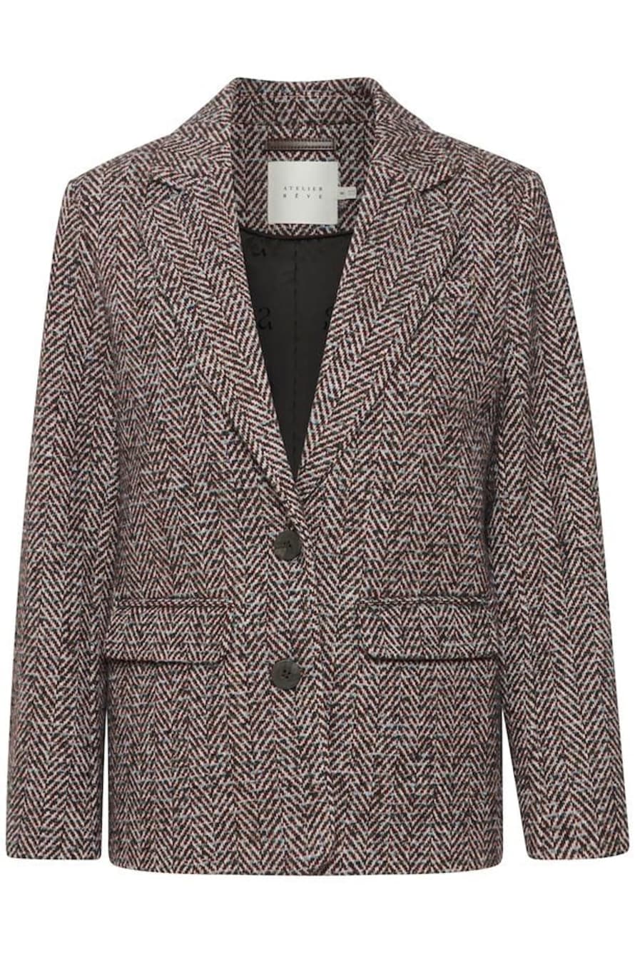 ATELIER REVE Atelier Reve Irnora Herringbone Blazer