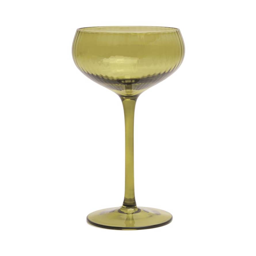 here's how Coupe Glass - Set 2 Olive