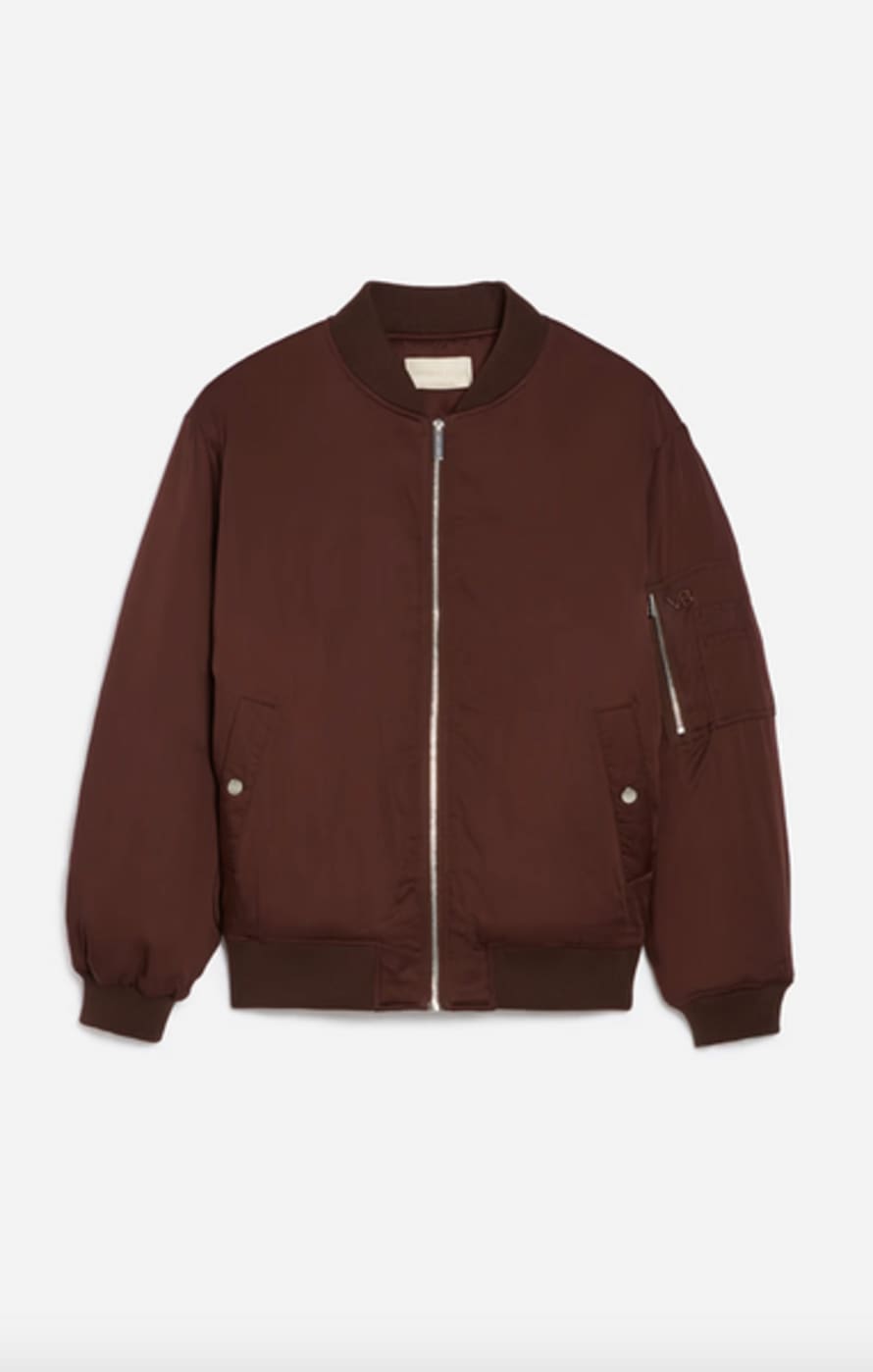 Vanessa Bruno Canada Marron Bomber Jacket