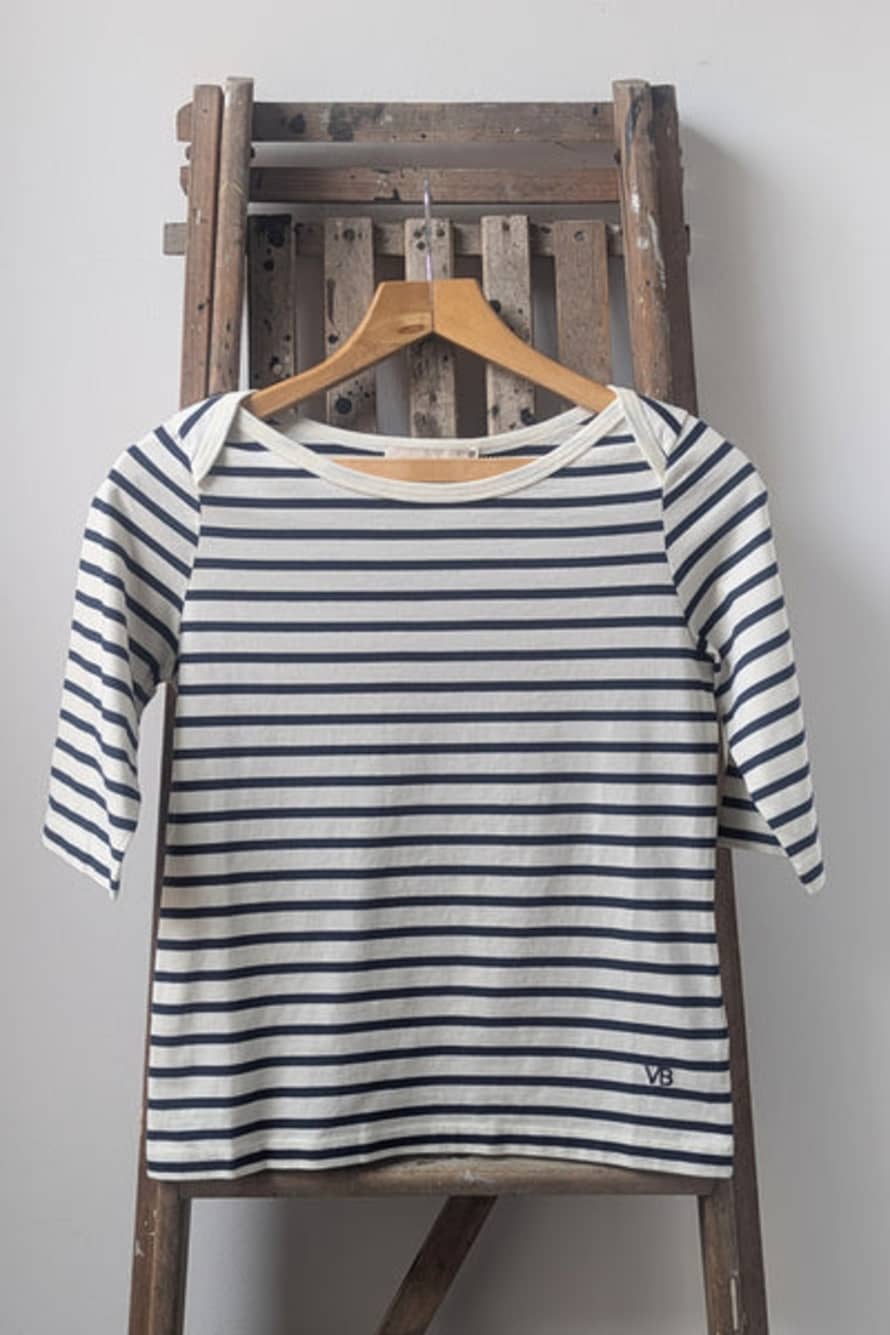 Vanessa Bruno Deauville Navy & White Striped T-Shirt