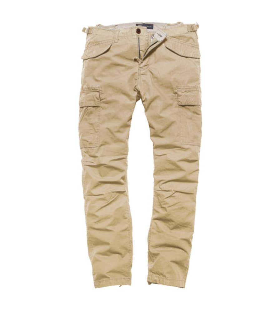 Vintage Industries M65 Ripstop Pants - Beige