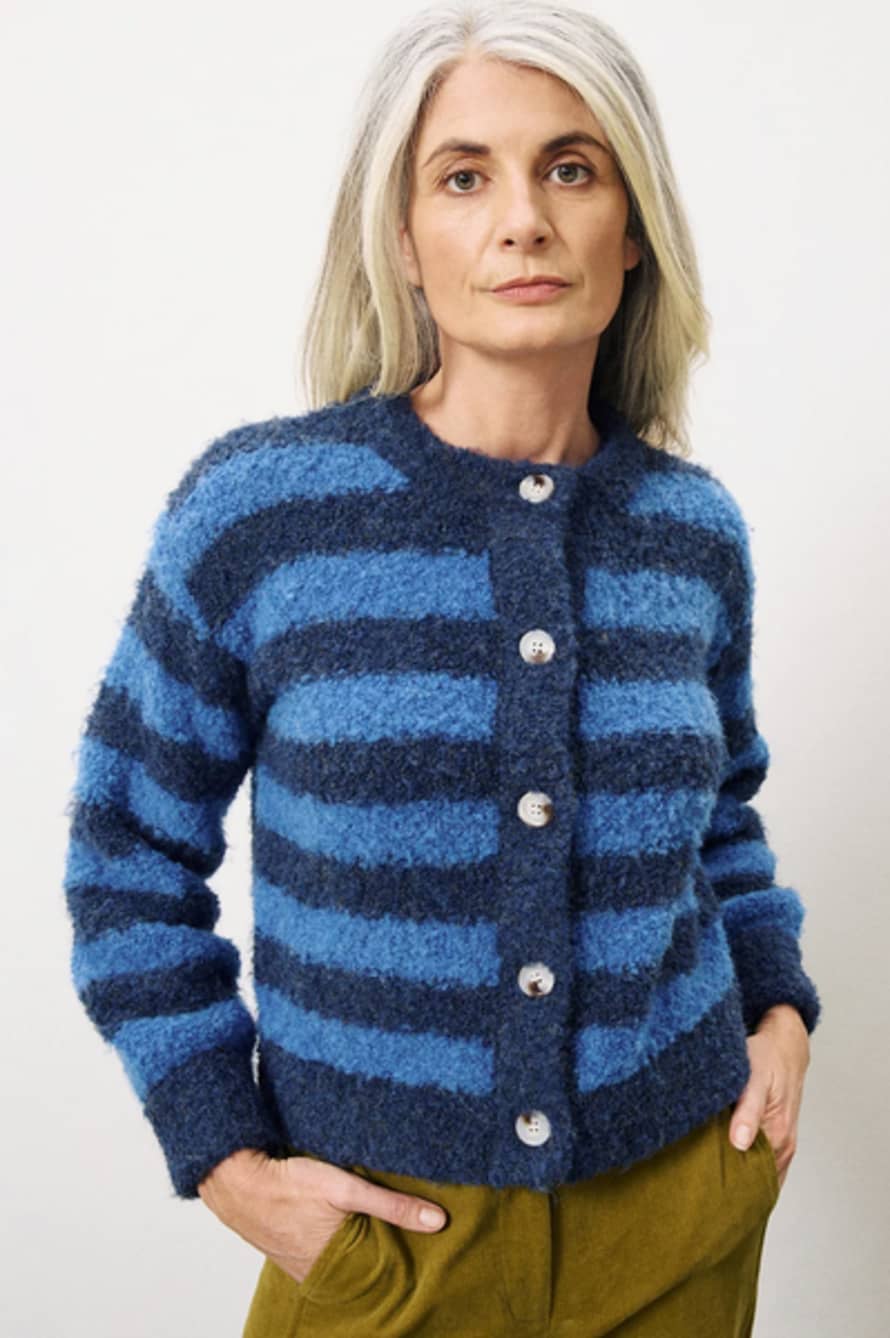 FRNCH Megane Blue Marine Cardigan