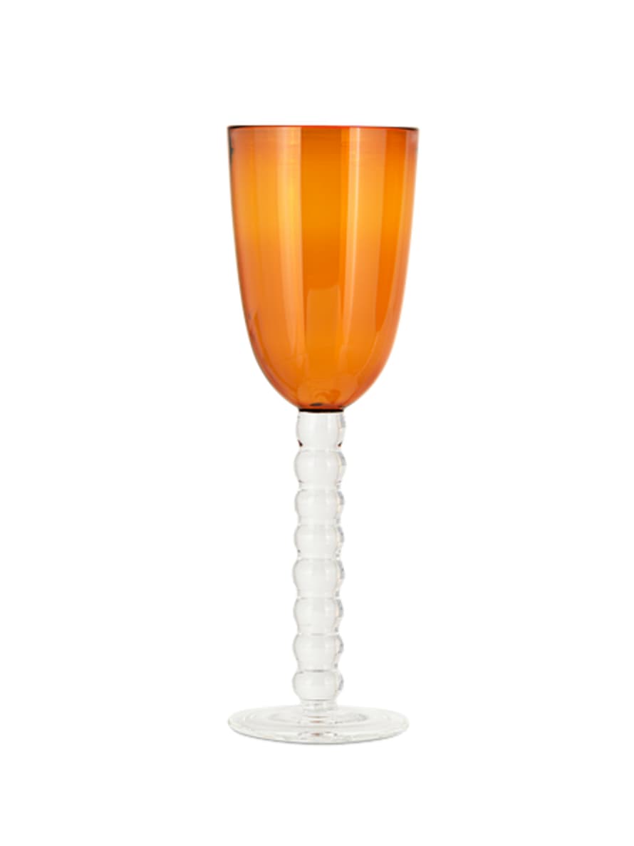 Nkuku Thimma Wine Glass Amber