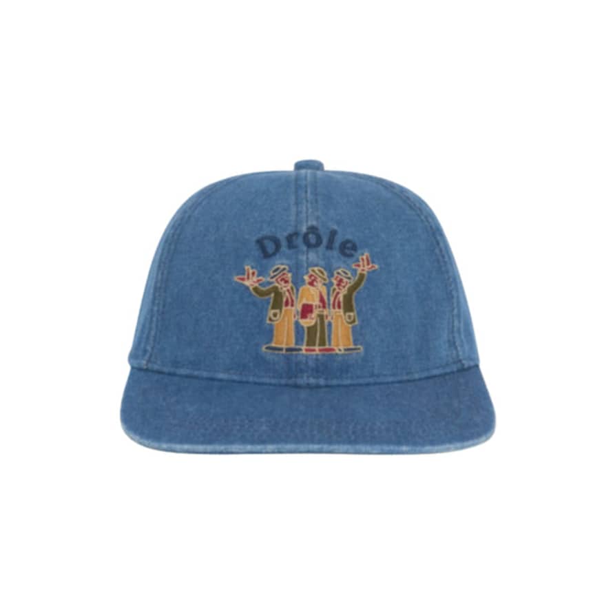 Drole De Monsieur La Casquette Crillon In Stone Wash