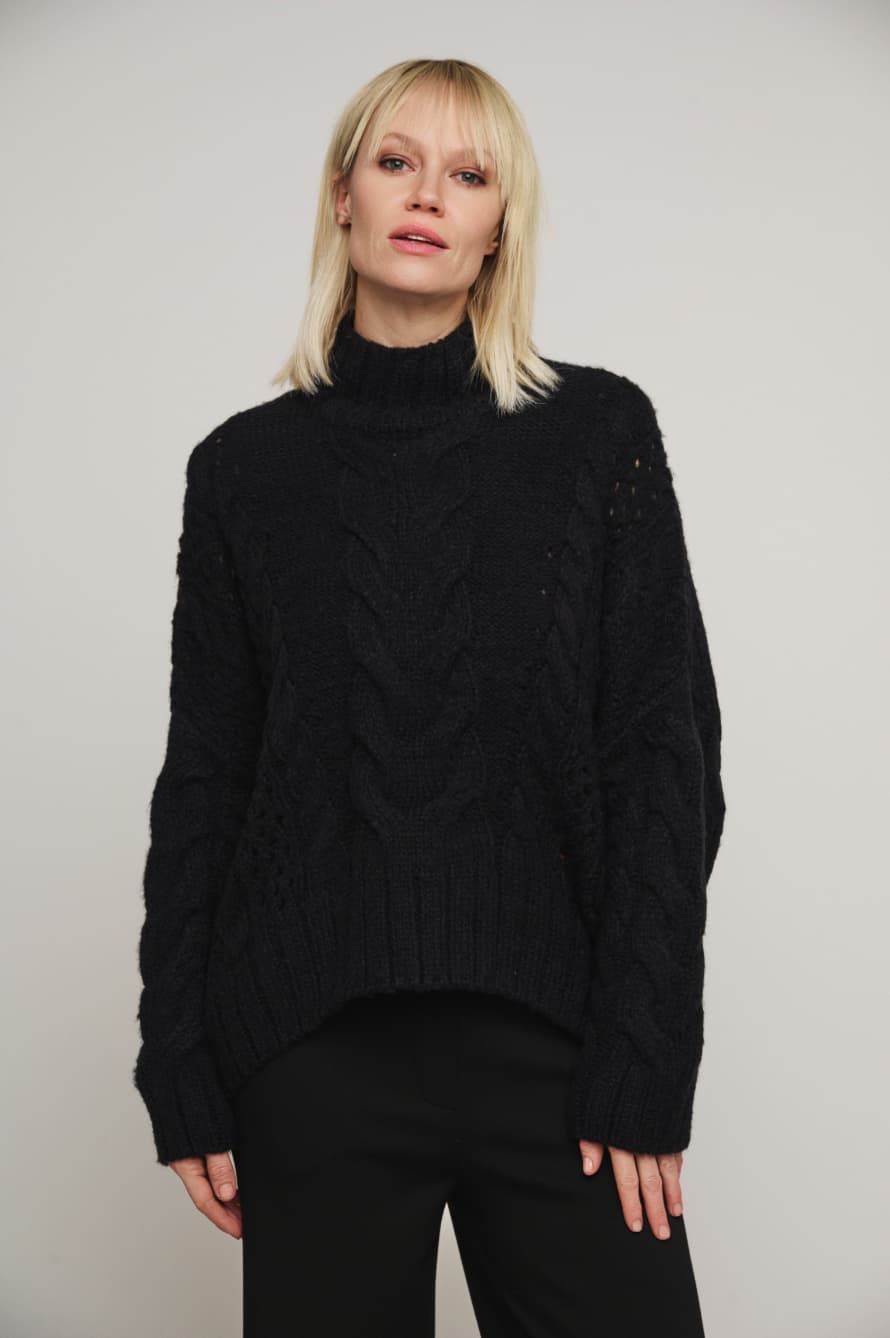 Rino and Pelle Kelson Turtleneck Knit In Black