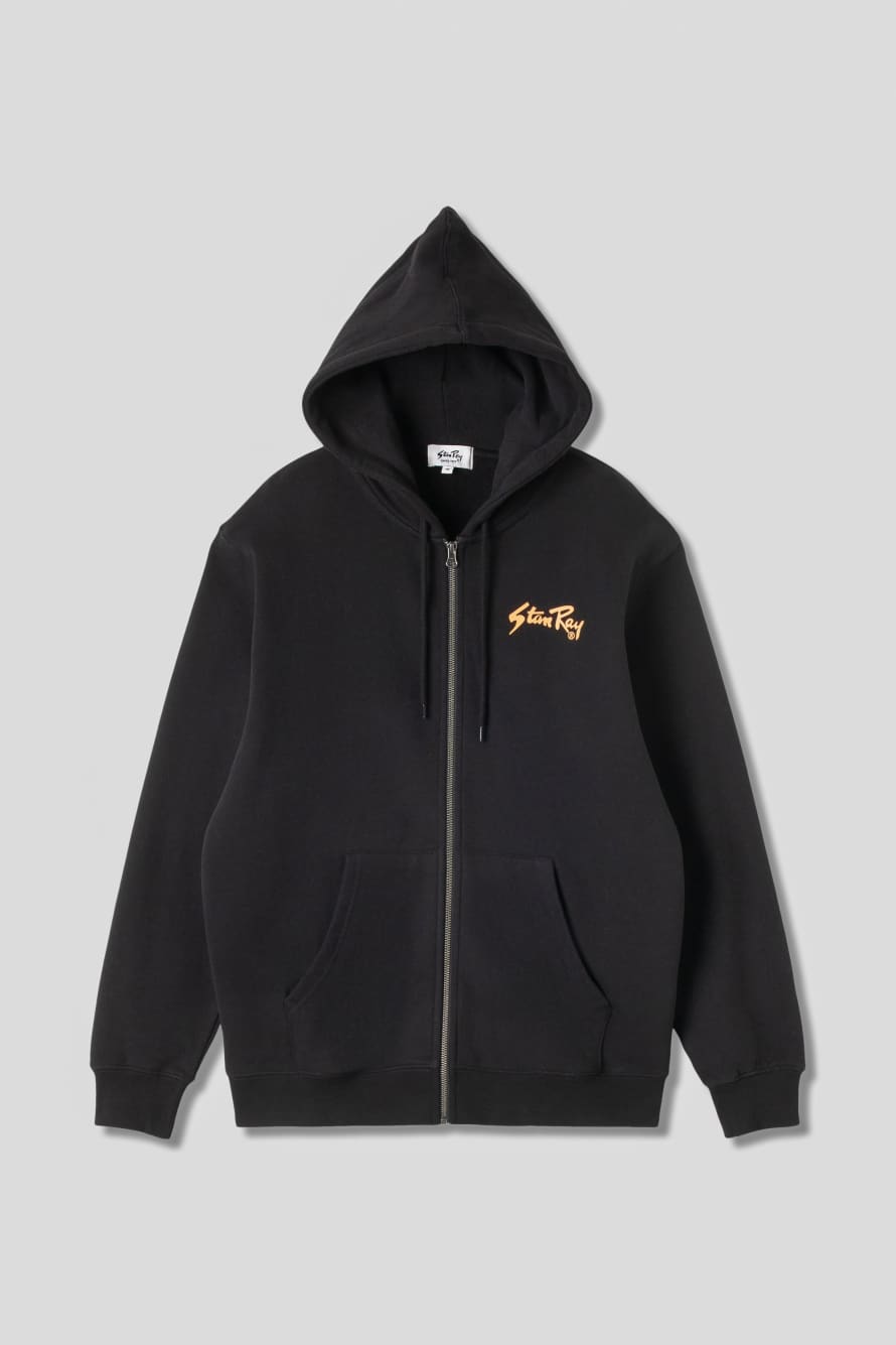 Stan Ray  OG Zip Hood - Black / Orange