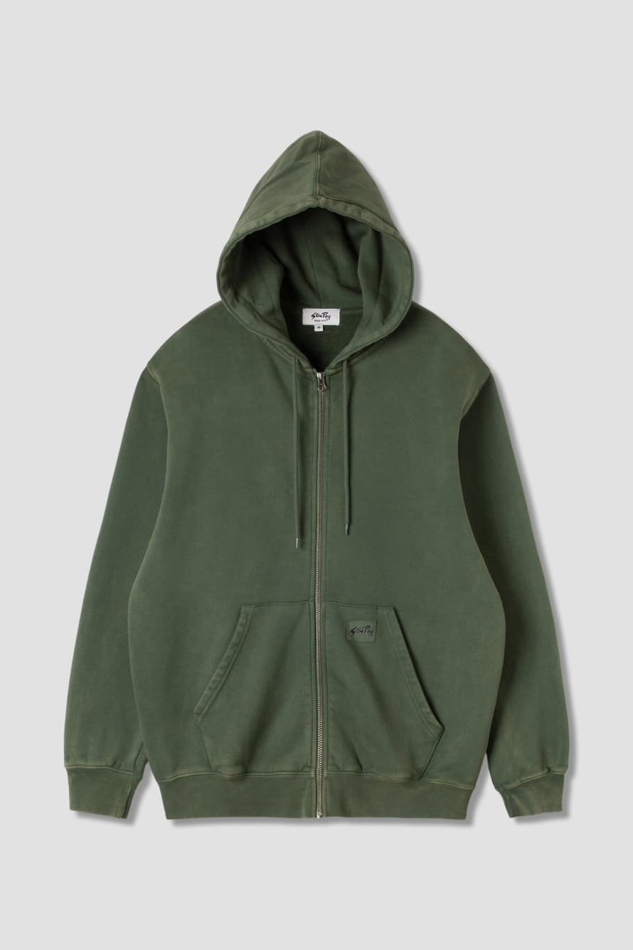 Stan Ray  Patch Zip Hood - Washed Green