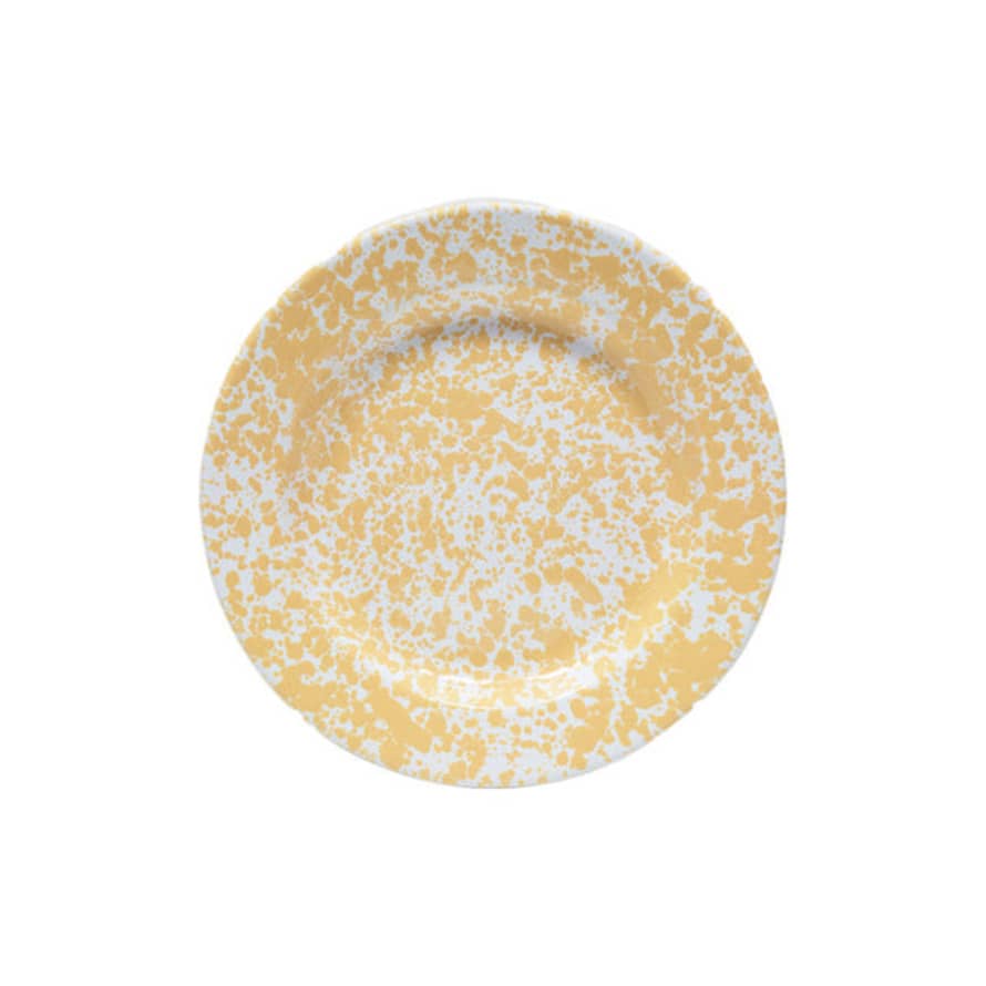 Crow Canyon Home Splatter Dinner Plate - Yellow Splatter