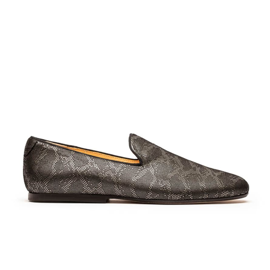 Tracey Neuls Loafer Silver Lattice | Leather