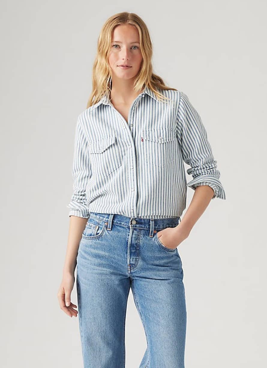 Levi's Chemise En Jean Femme À Rayures